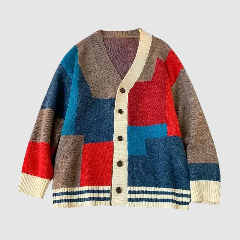 90er-Jahre Patchwork-Cardigan von Felix Grant