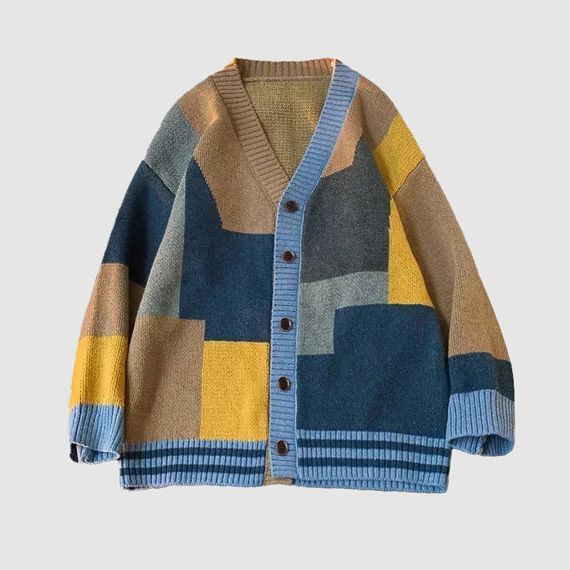 90er-Jahre Patchwork-Cardigan von Felix Grant