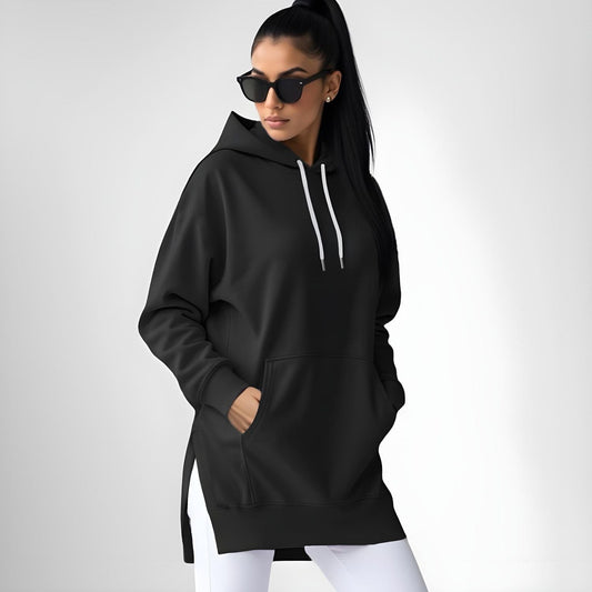 Übergroßes Hoodie-Kleid