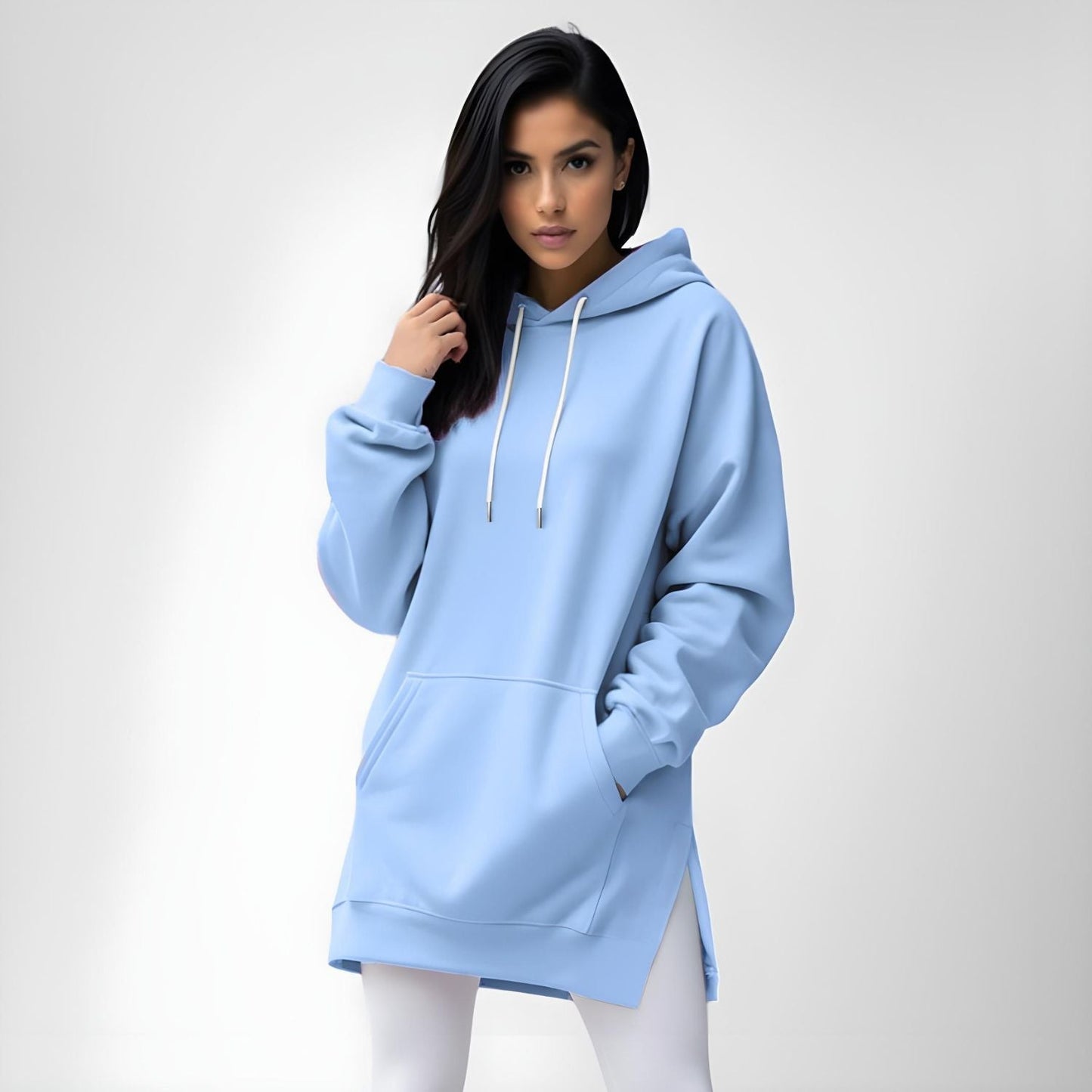 Übergroßes Hoodie-Kleid