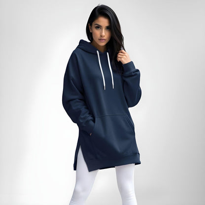 Übergroßes Hoodie-Kleid