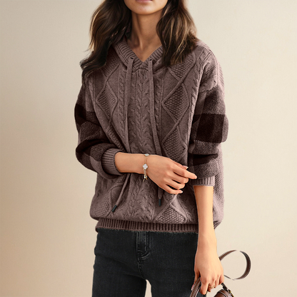 FABIOLA™ | KAPUZENPULLOVER AUS JACQUARD